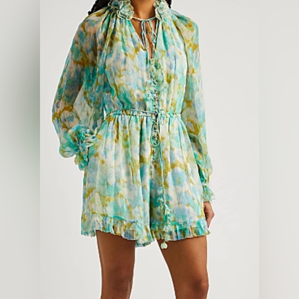 ZIMMERMANN
High Tide floral silk playsuit NWOT